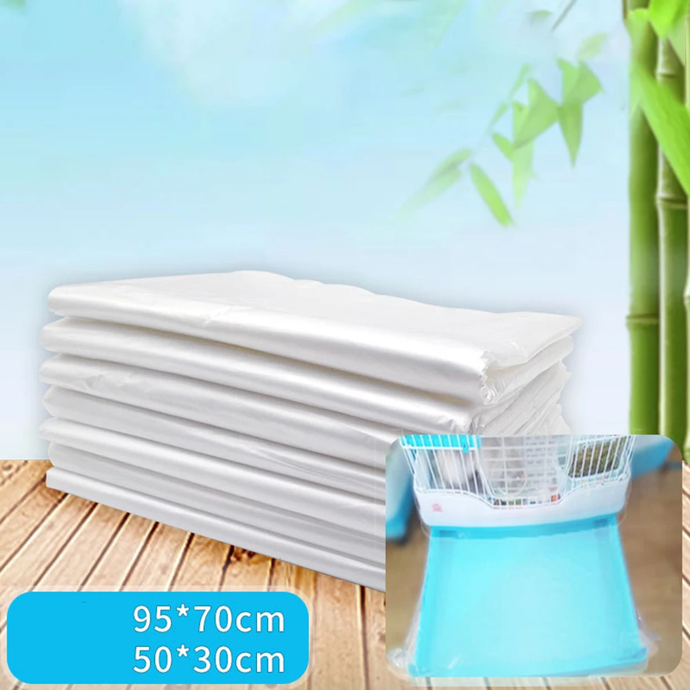 50pcs/set Disposable Film Mat Membrane Pad Rabbit Cage Tray Diapers Pet Cleaning Supplies