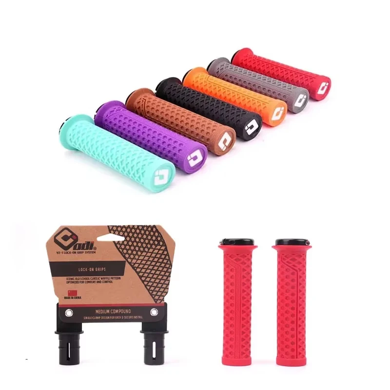 ODI VS-21 MTB Handlebar Grips Silicone Lock-On Bicycle Cover Anti-slip Shock Absorption Handle Parts Bicycle accessories