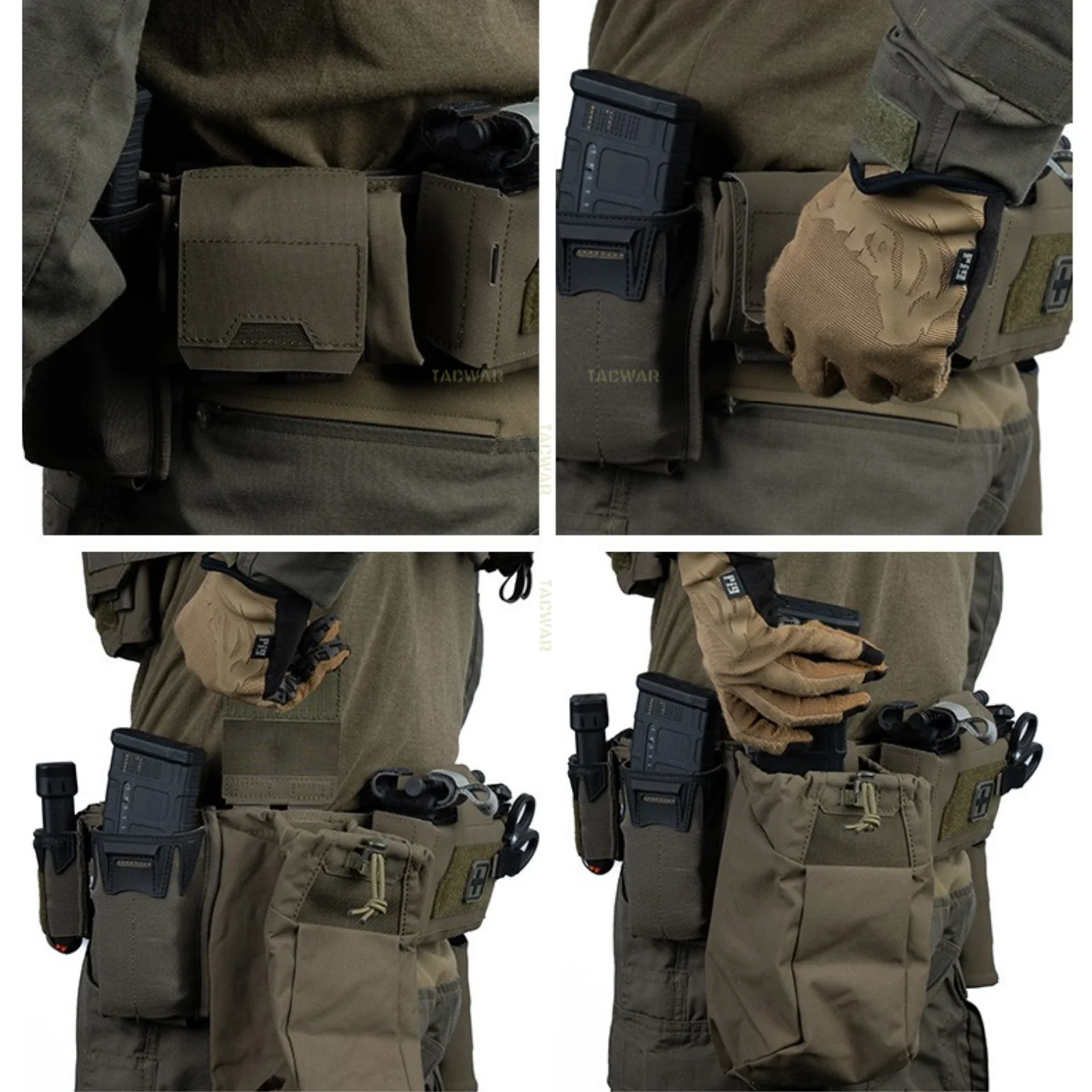 전술용 덤프 파우치 접이식 재활용 가방 MOLLE 드롭 - Tactical Dump Pouch Foldable Drop Bag 리뷰 및 가격