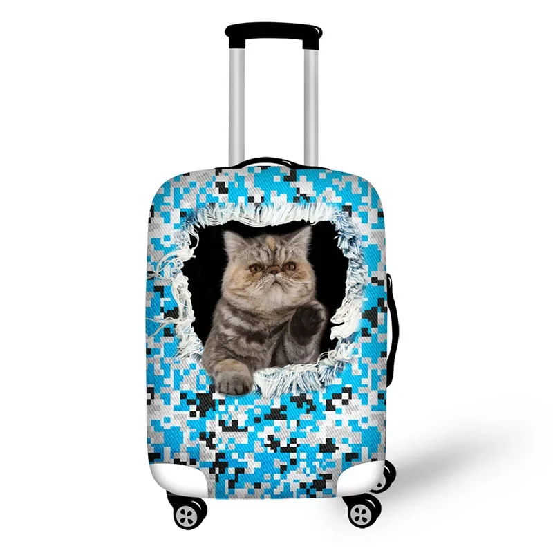 Army Camouflage  Animal Dog Cat  travel accessories suitcase protective covers 18-32 inch Spandex luggage dust case stretchable