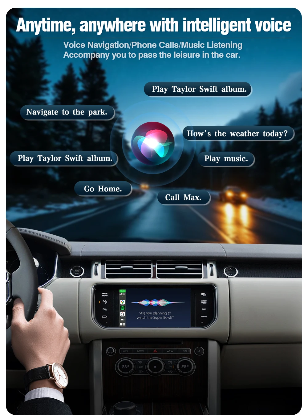 AUTOTOP Kabelloser CarPlay Android Auto Nachrüst-Decoder für Land Rover Jaguar Discovery 4 Aurora Freelander 2 XE XF XJ mit Bosch – Detail 9