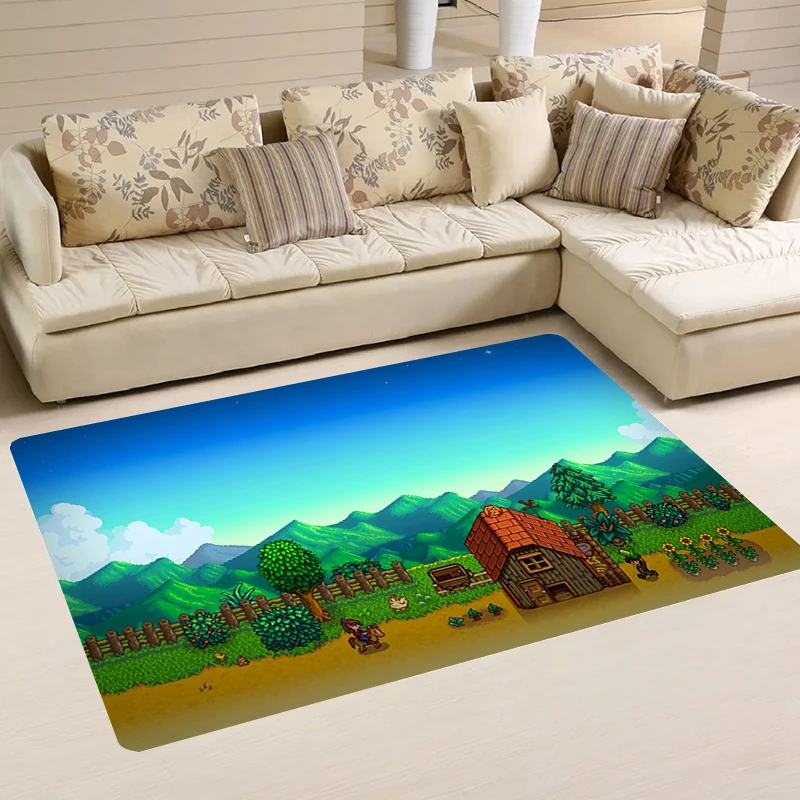 Stardew Valley House Entrance Mat Classic Game Room Rugs Kitchen Carpet Balcony Carpets Home Foot Rug Doormat Door Mats Bathroom