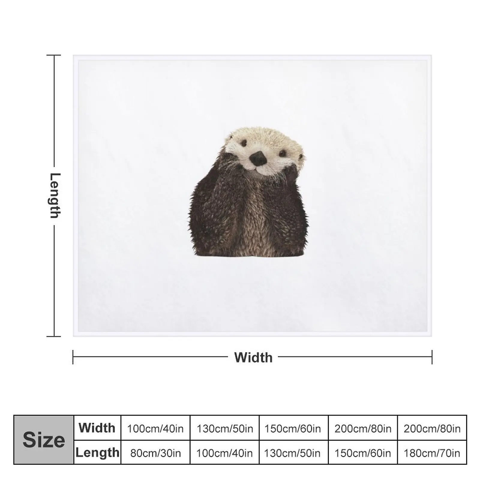 Otter Throw Blanket Giant Sofa Bed covers Blankets