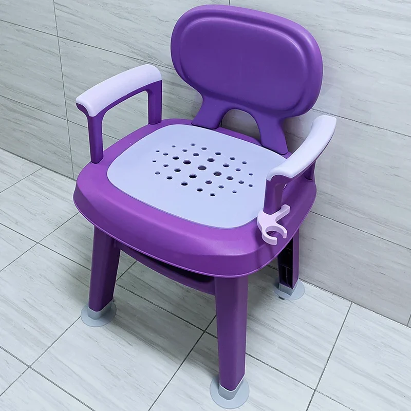 Design Waterproof Shower Stool Support Bathroom Organizer Nordic Armrest Chair Organiser Elderly Mobili Bagno Furniture Home