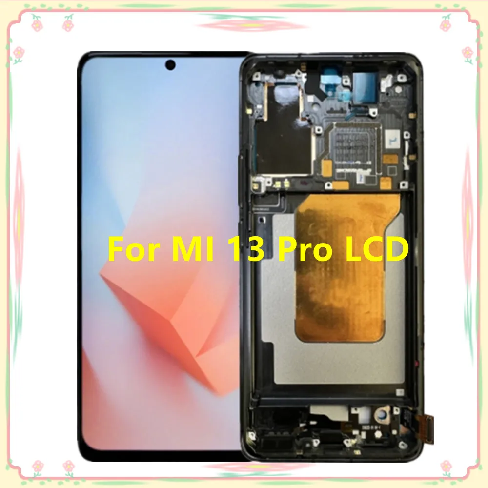 

100% Tested 6.73''For Xiaomi 13 Pro For Mi 13 Pro 2210132G 210132C LCD Display Touch Screen Digitizer Assembly Replacement