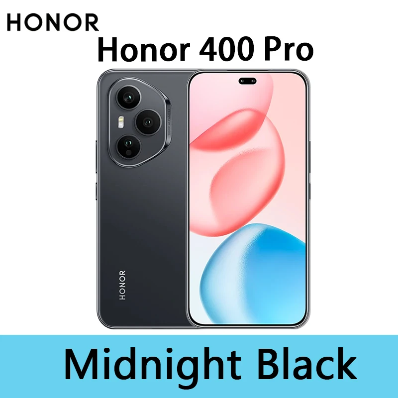 Smartphone HONOR 400 Pro 5G NOUVEAU Objectif IA Ultra HD 200MP Écran AMOLED 6,7″ Snapdragon 8 Gen 3 5300mAh 100W SuperCharge MagicOS 9.0 eSIM
