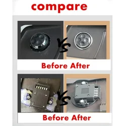 Automobiles interior round switches cover Panel Mould fix plate parts for car seat 4 way massager/lumbar Decoration Emble switch