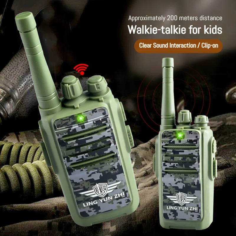 Kids Wireless Walkie Talkie Outdoor Long Range Clear Sound Portable Mini Intercom Two Way Radio Communication Toy Gift