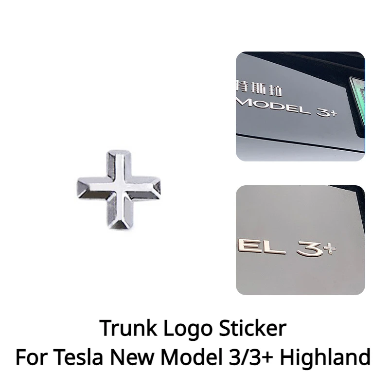 Логотип багажника для Tesla, новая модель 3/3 + Highland, модифицированный стиль с большим сроком службы, декоративные аксессуары
