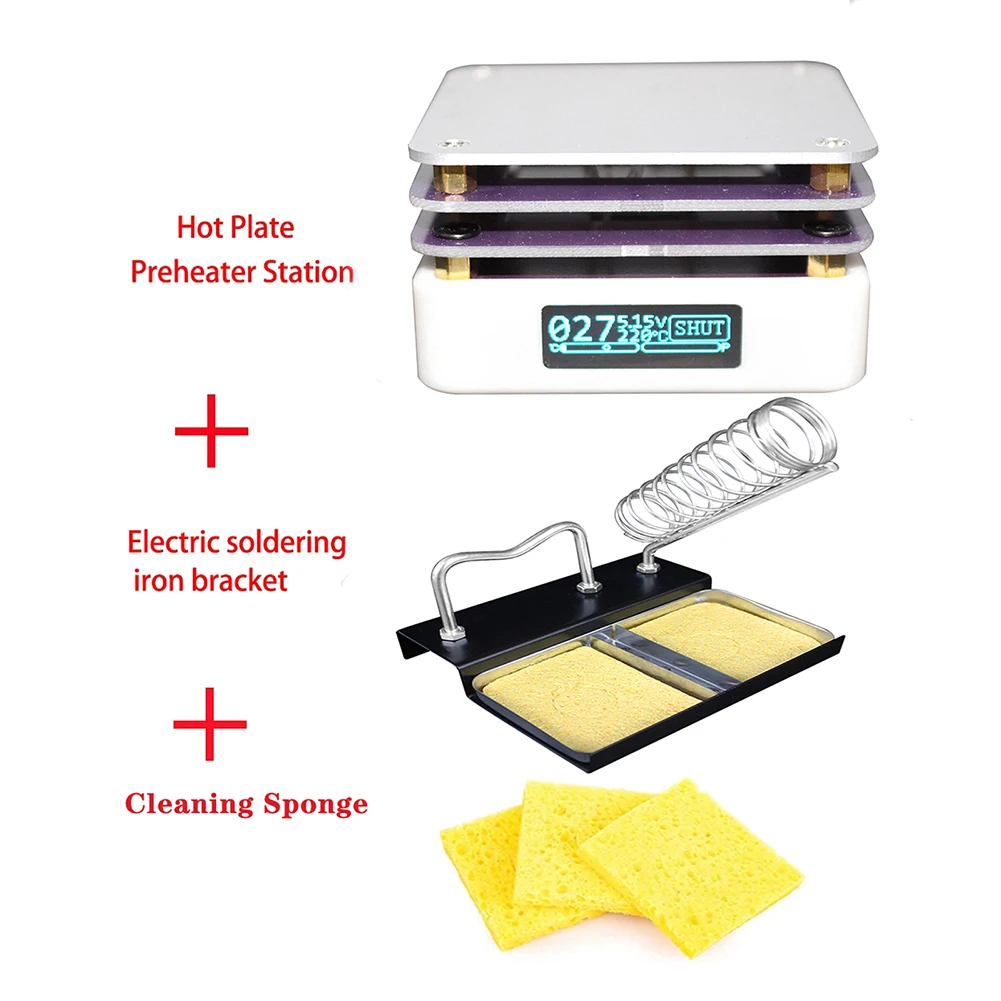 1Set MHP30 PD 65w 20v 3.25A Mini Hot Plate Preheater LED Display PCB Board Soldering Heating Plate With Type-C