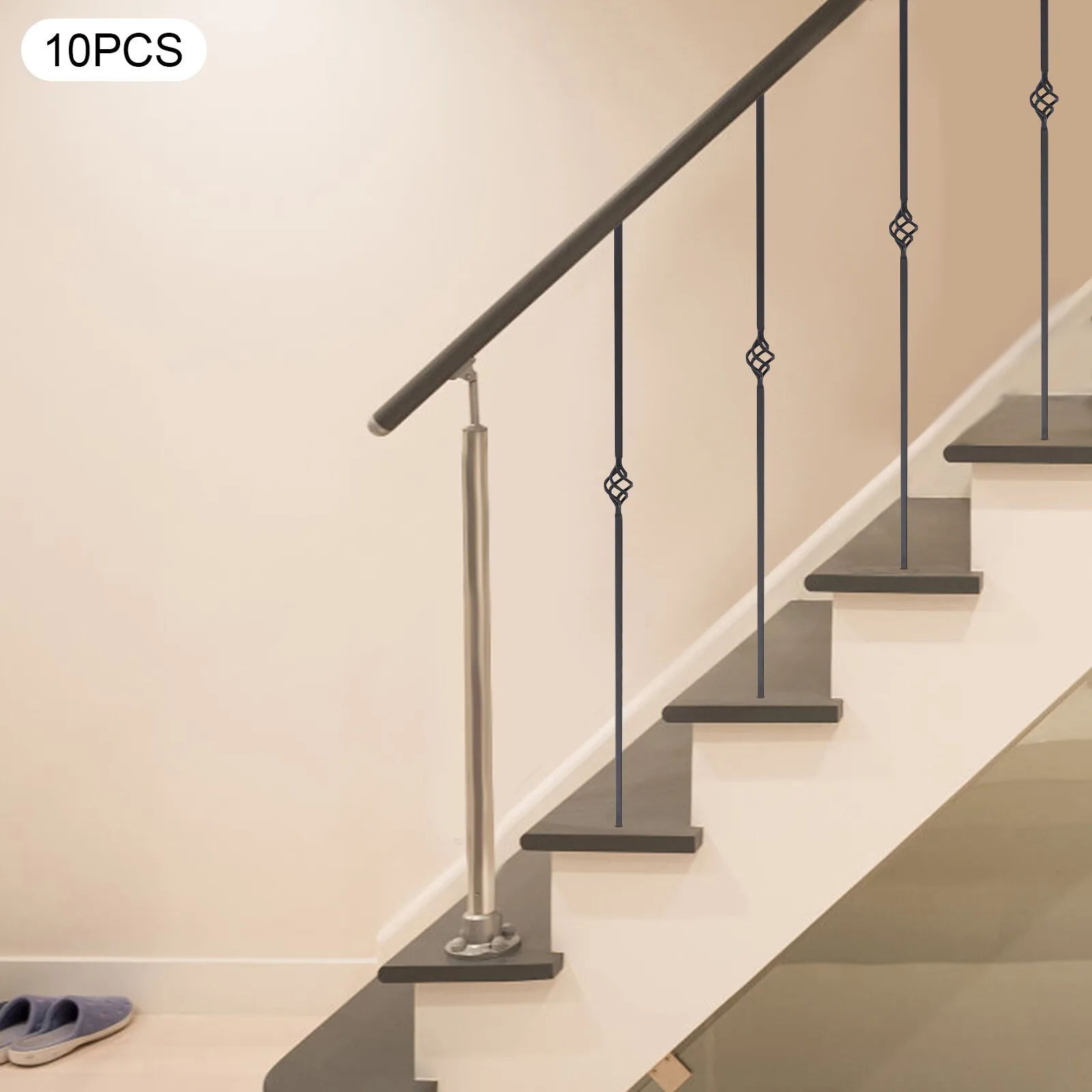 44in Iron Staircases Balusters Black Decorative Metal Balusters Staircases Balusters