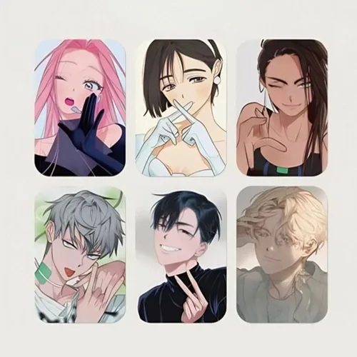 Tarjeta fotográfica de Anime Alien Stage Till Ivan, tarjeta pequeña de 3 pulgadas, papelería para niños, colección de mensajes para estudiantes, regalo, teléfono Diy resistente al agua