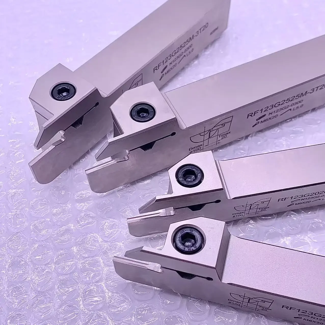 RF123G20-2525B Grooving Holder for N123G2-0300 3mm Groove CNC Lathe Tool Holder Premium Alternative Heavy-Duty Machining