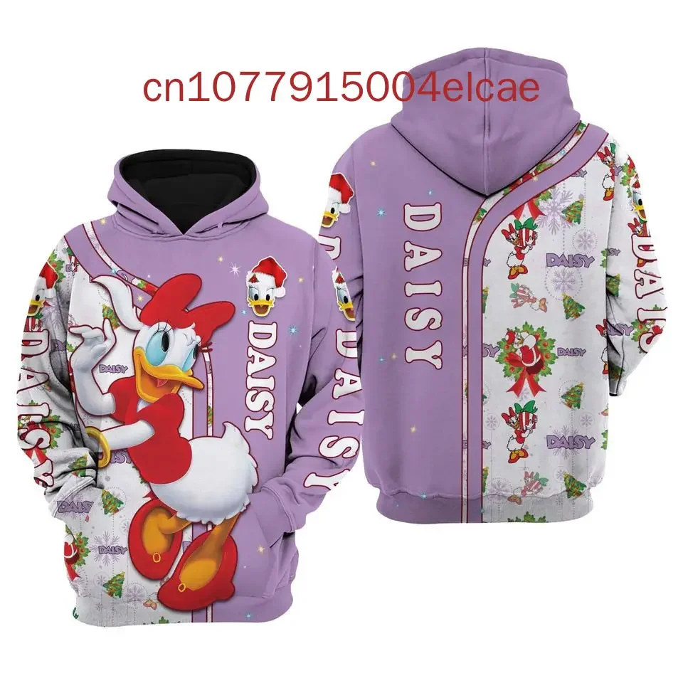 Disney Hoodie Daisy Duck Men and Women Children's 3D Printed Casual Fashion Y2k Hoodie