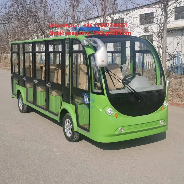 Electric Micro Transport Mini Bus Accessories 8/11/14/17/20 Electric Motor Mini Bus 23 Seater Luxury Tour Sightseeing City Bus