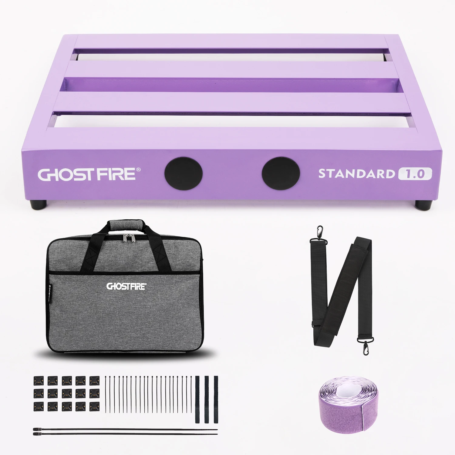 Ghost Fire V Series Three Colors Guitar Effector Board Stand Aluminum Alloy Effect Pedalboard Guitar Pedal Board with Bag