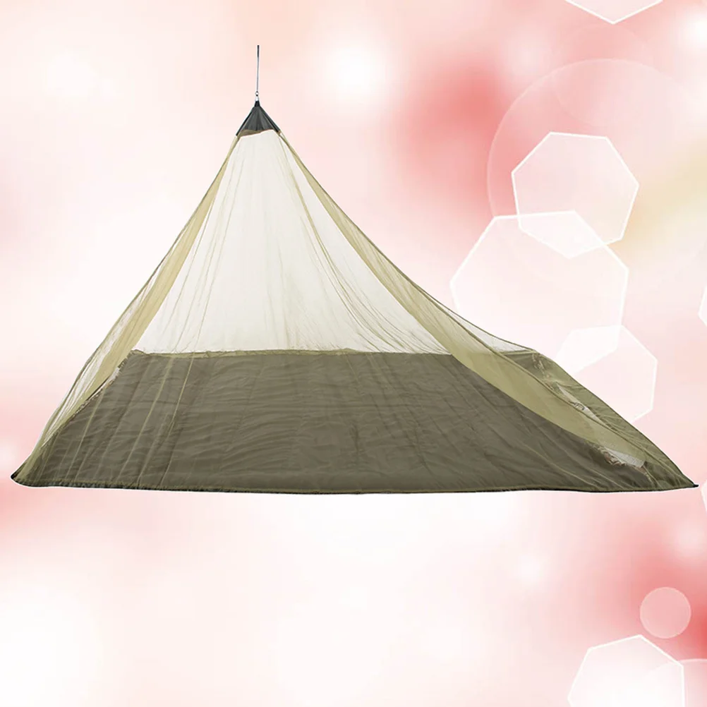 

Triangle Mosquito Net Tent Outdoor Army Green Portable Shelter for Camping Fishing Hiking Garden Bed Net Camping Nets