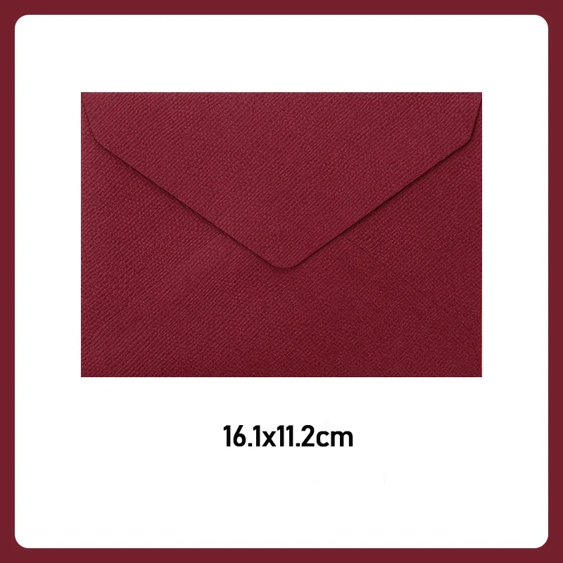 50pcs 16.1x11.2cm Envelope Retro Style Linen Texture Paper Postcards High-grade Envelopes for Wedding Invitations Stationery