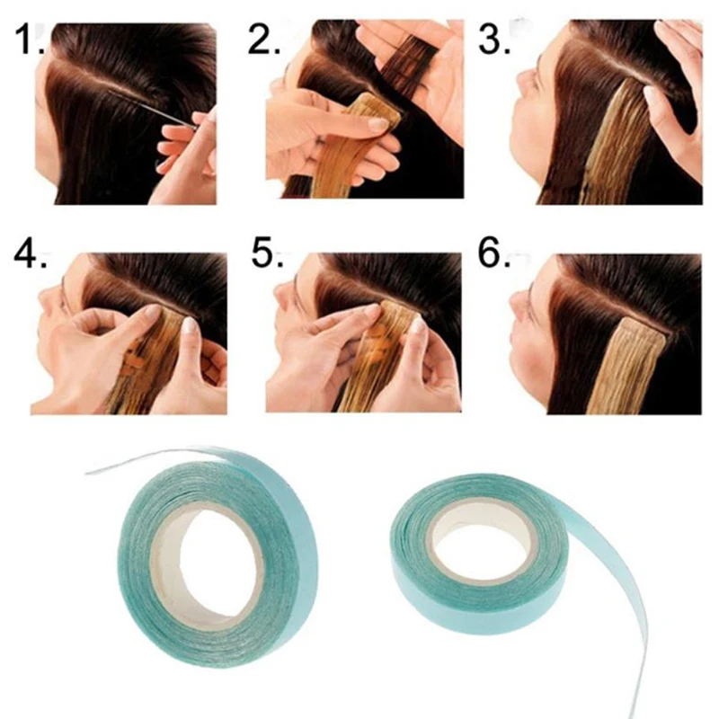 1 Roll 3M Blue Strong Hair System Wig Tape Invisible Waterproof Double Side Adhesive Super Tape For Lace Wig/Toupee/Hair Pieces