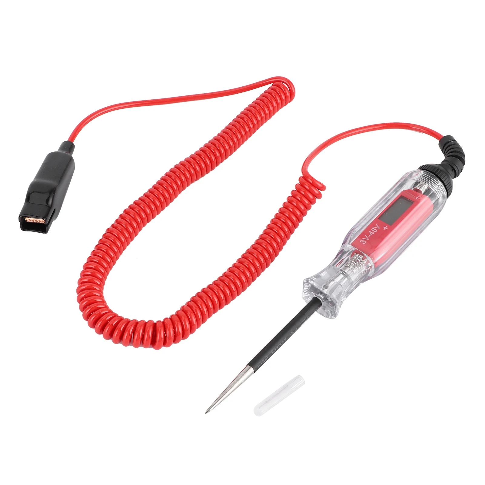 

3‑48V Digital Circuit Tester Pen with Stainless Steel Probe for Vehicle Fault Circuit Wiring Repairing