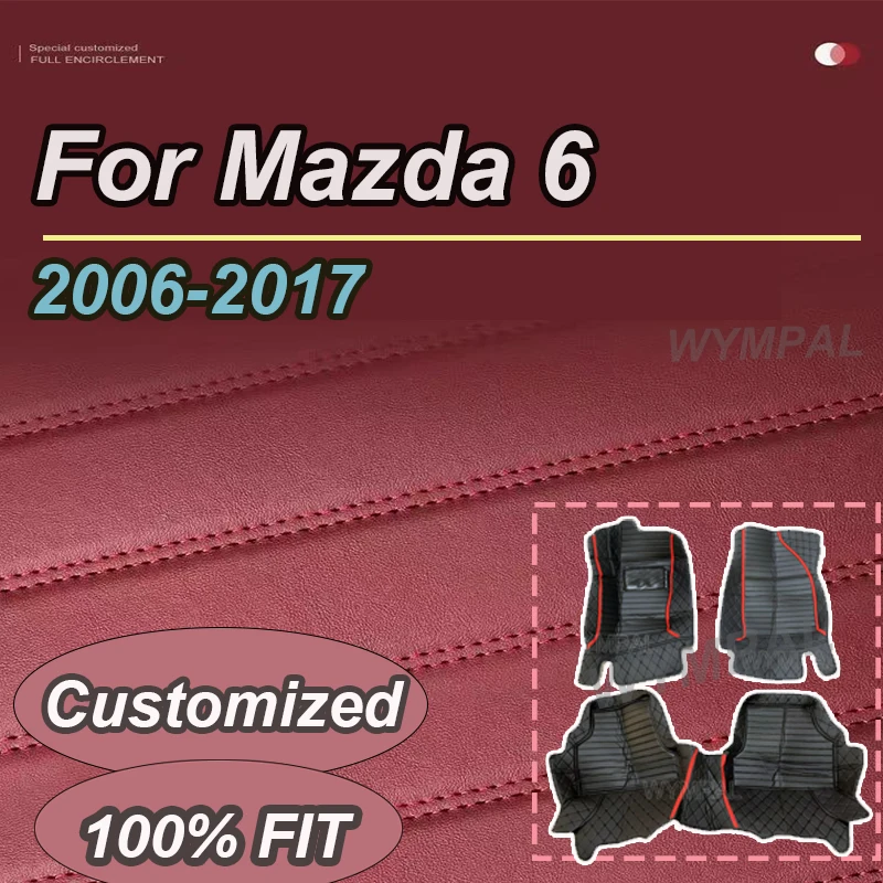 

Роскошные автомобильные коврики для Mazda 6 2006 2007 2008 2009 2010 2011 2012 2013 2014 2015 2016 2017 подушечки для ног аксессуары для интерьера