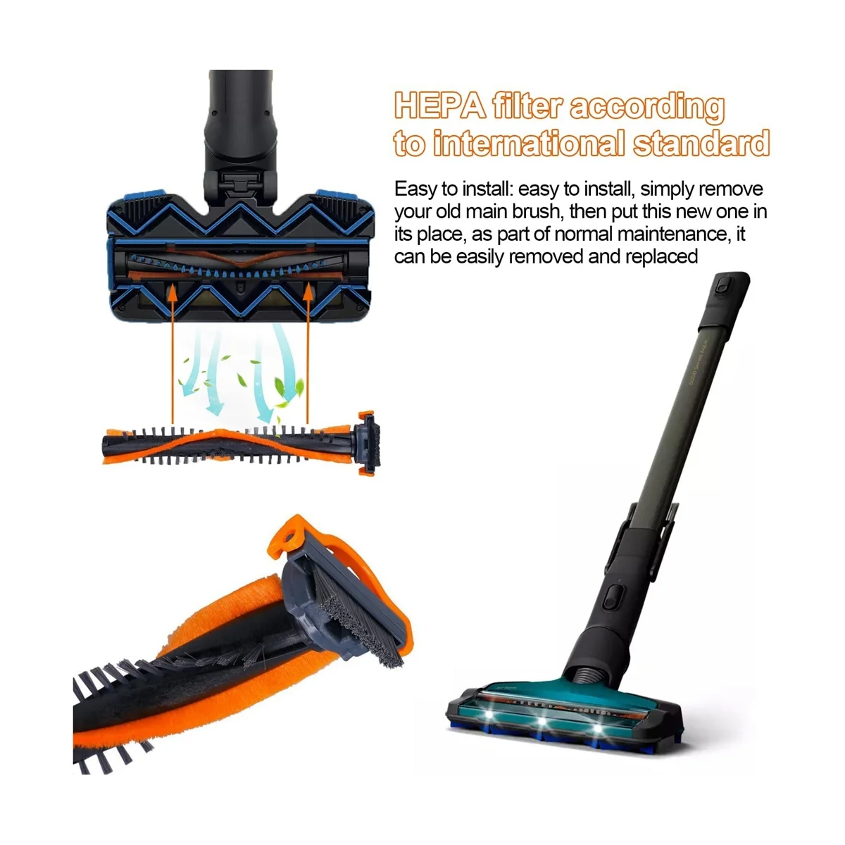 Brosse de rechange pour aspirateur Philips CP0667 Speedpro Max 360 ° FC6 XC7/8, pièces détachées sans fil