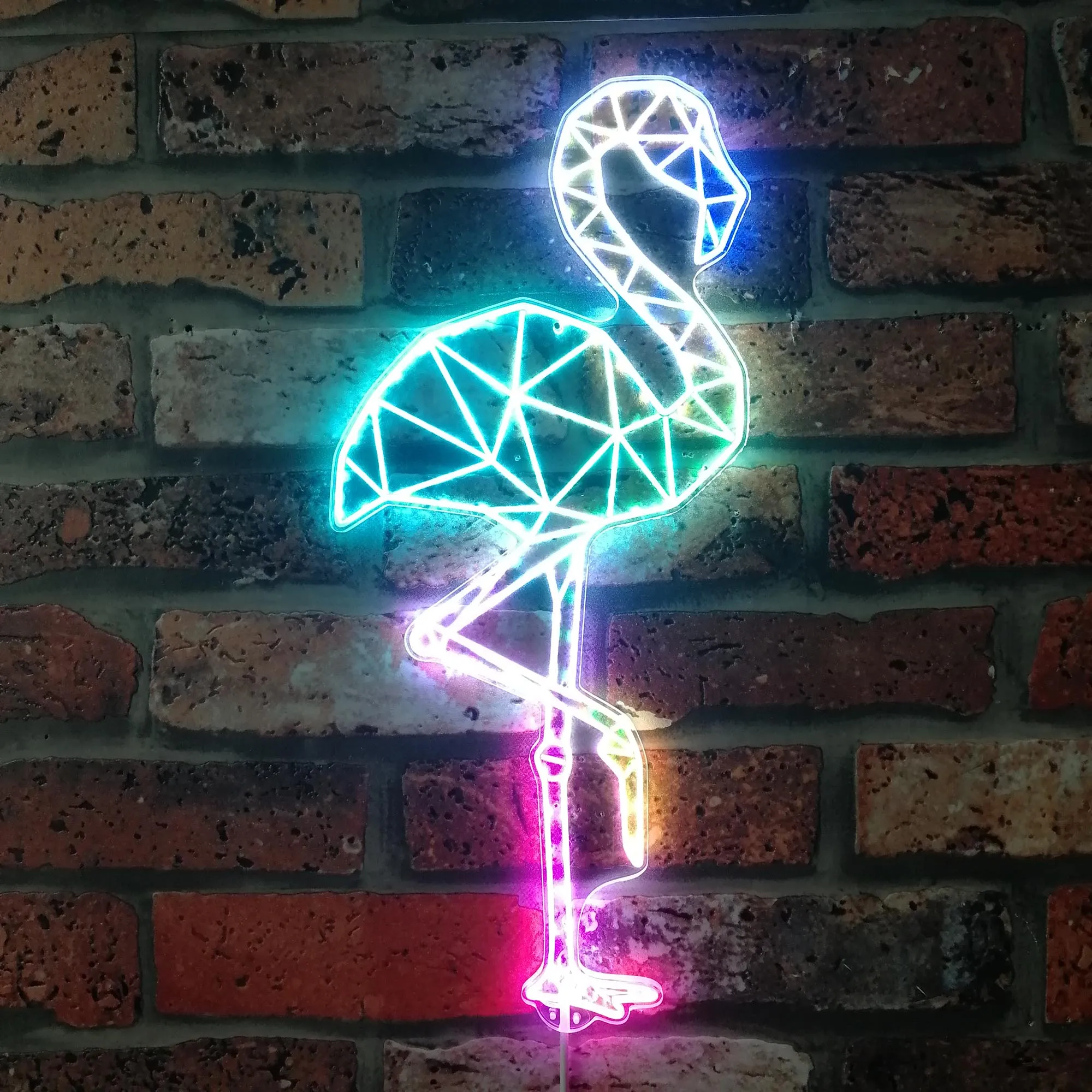 Flamingo Bird Geome… - image