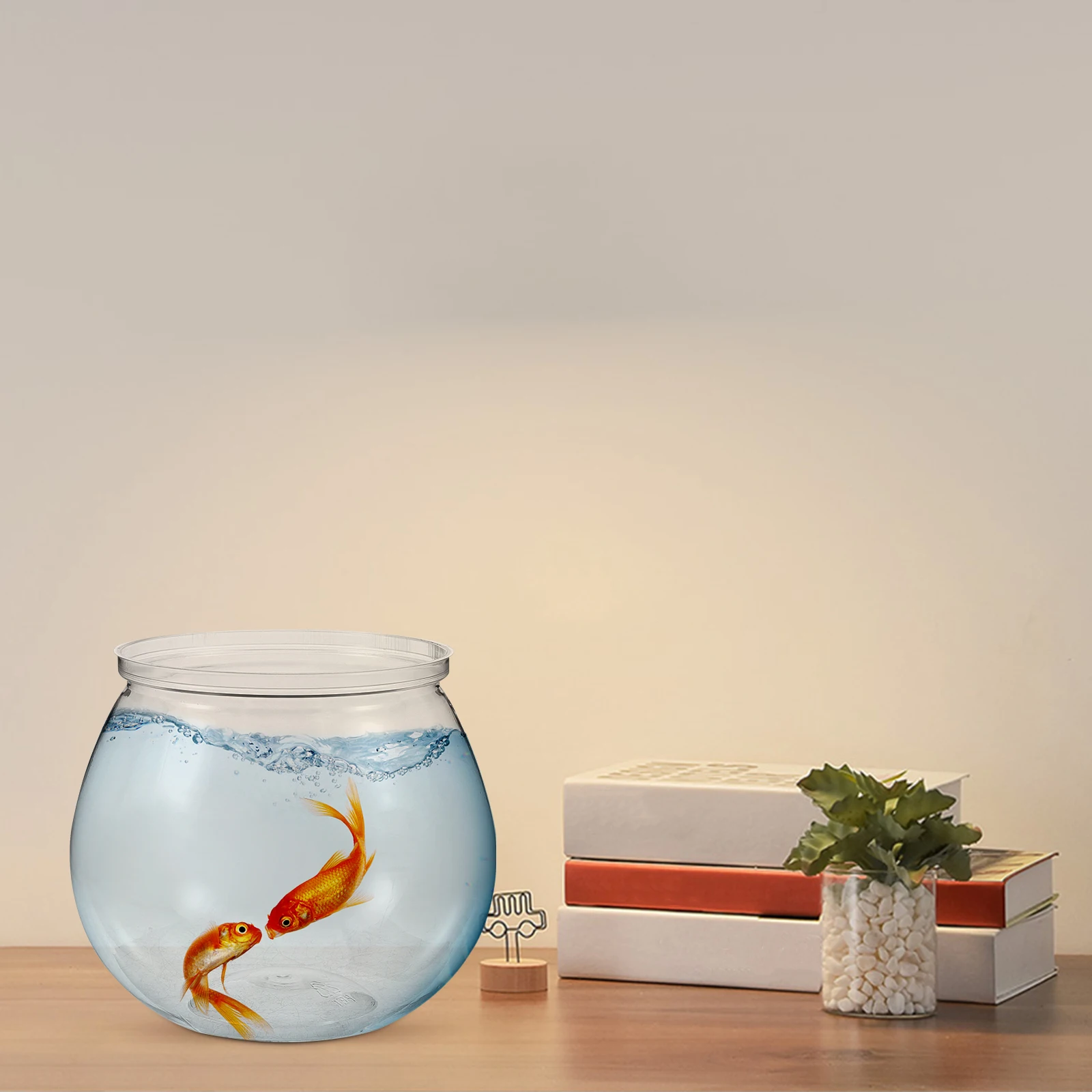 

3 Pcs Clear Fish Bowl Tank Aquarium Small Globes Plastic PET Break-resistant Practical