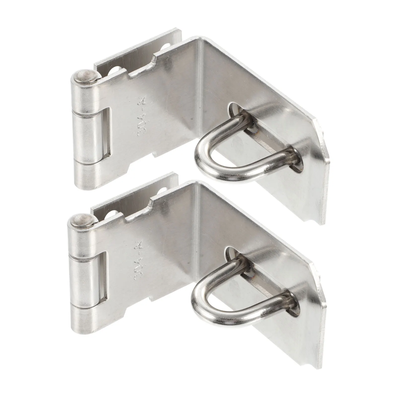 

2 Pcs Padlock Right Angle Door Knob Latch Locks outside Silver for Cabinet Baby