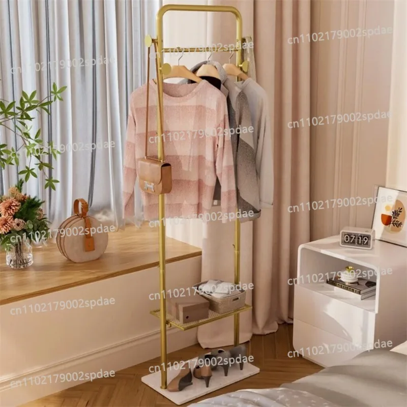 Picture 5: Heavy Duty Gold Pole Clothing Rack Granite Stone Base Modern Home Hotel Bedroom Tree