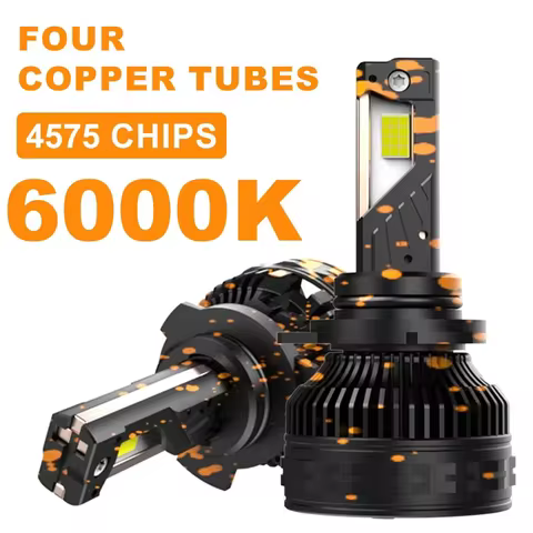 2PCS T8 H7 LED H8 H11 HB4 9006 HB3 9005 H4 Led Car Headlight 4575 CSP Chips Fog Light Bulb 6000K Canbus Auto Led Headlight Lamp