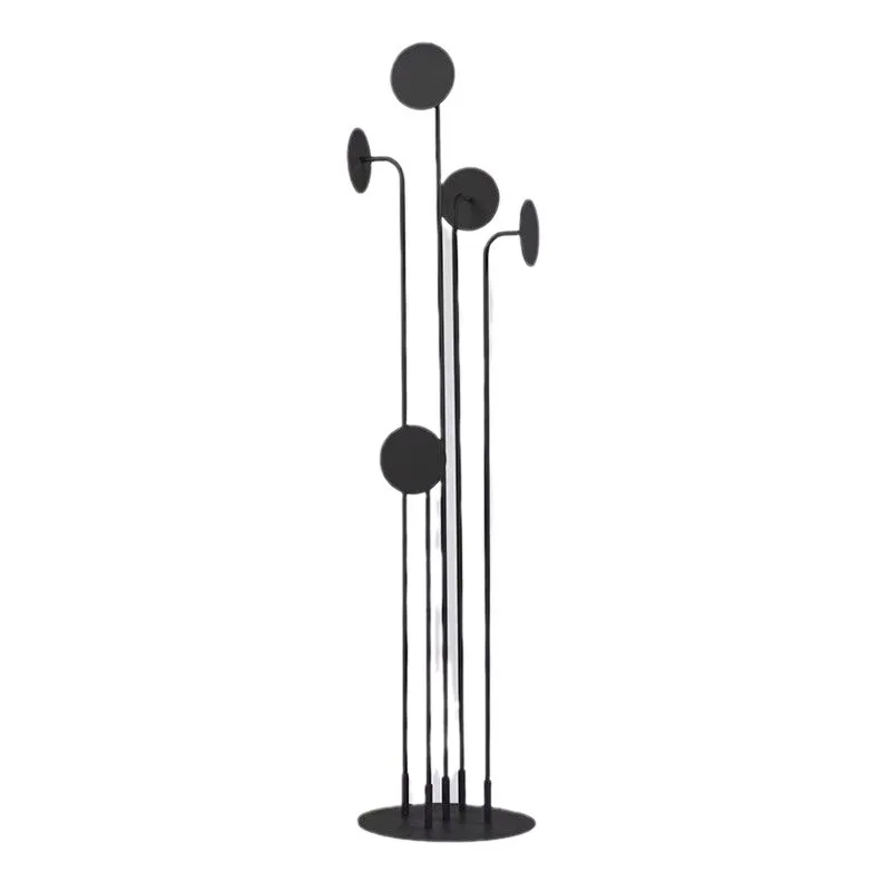 

Danish designer simple bedroom coat rack creative wrought iron clothing floor to ceiling display living room hanger