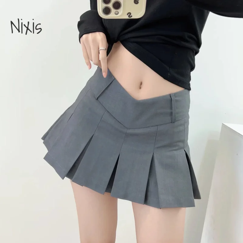 

Sexy V-shaped Pleated Skirt for Women High Waist Slim Fit Cute Mini Skirt Shorts Summer Fashion Streetwear Y2k Clothing Harajuku