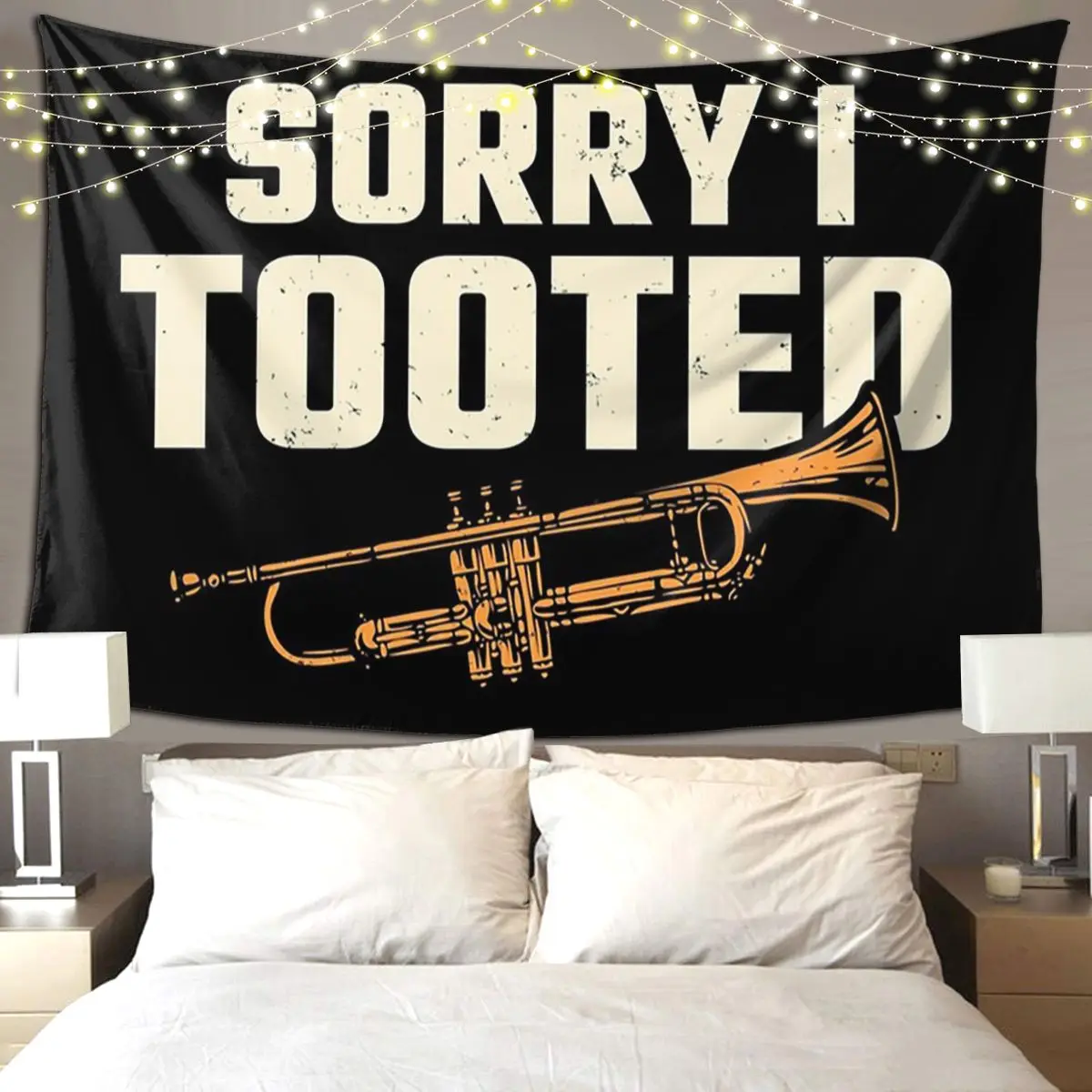 Trumpet - Trumpet Funny Trumpet Tapestry Funny Wall Hanging Aesthetic Home Decoration Tapestries for Living Room Bedroom