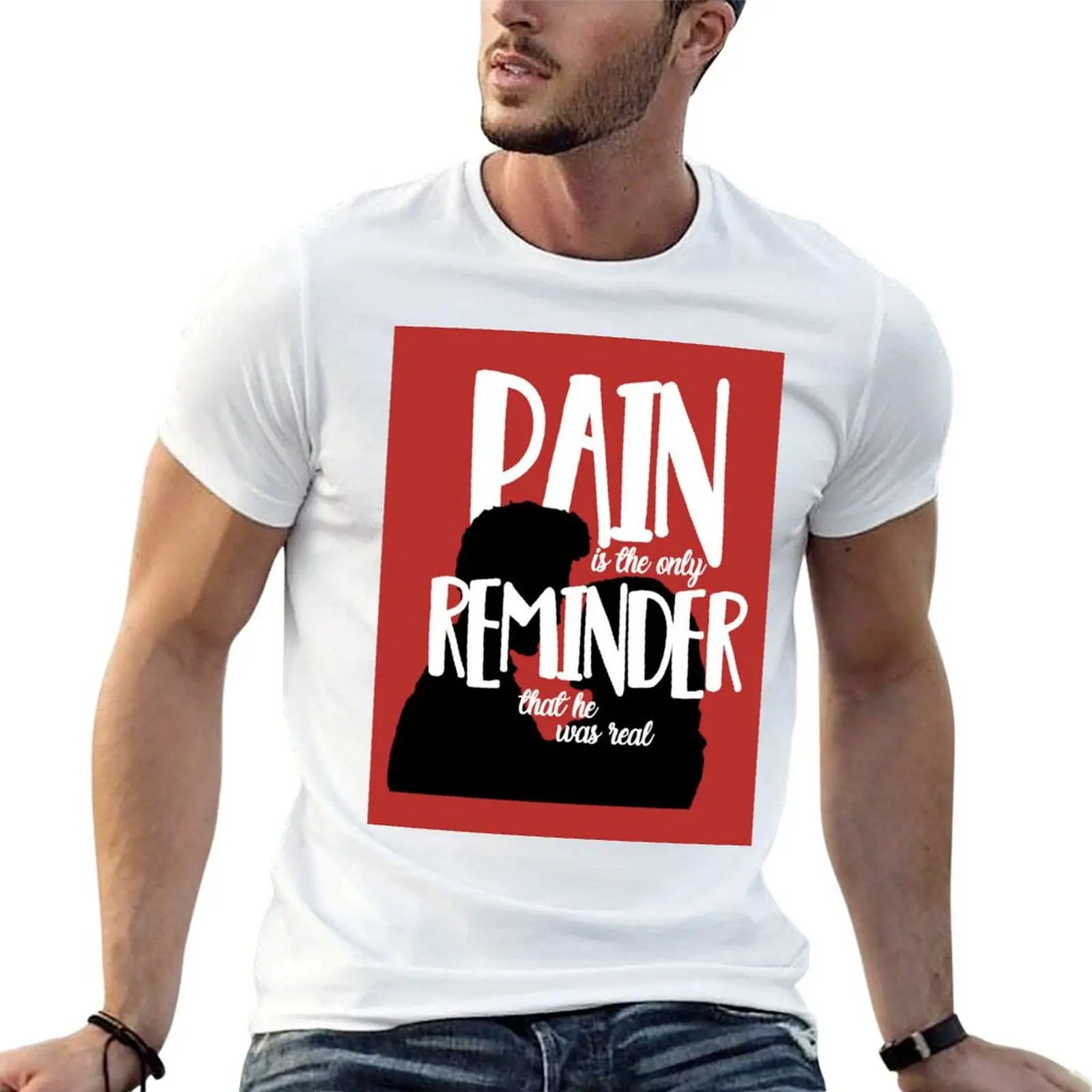 The only reminder he was real Twilight T-Shirt Retro Graphic Print T-Shirt