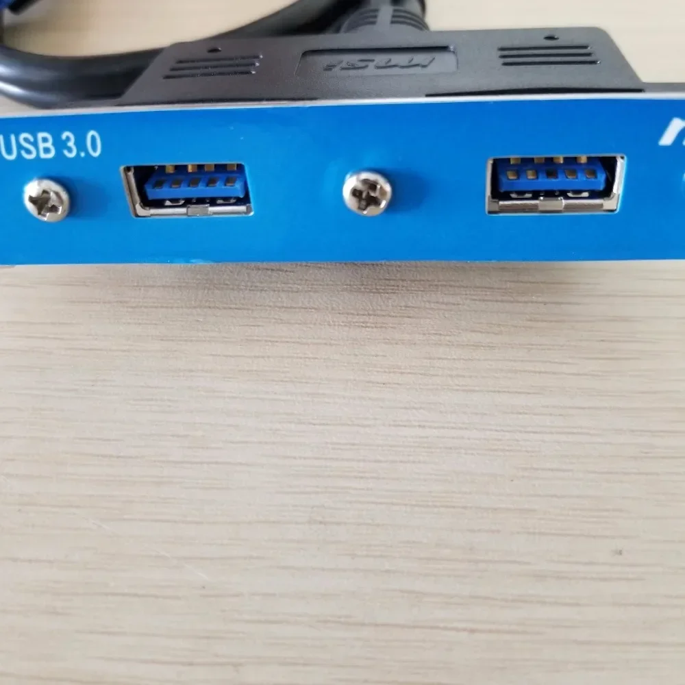 Placa-mãe 20 pinos para usb 3.0 duplo, extensão de painel, cabo de dados, defletor traseiro com parafuso 50cm