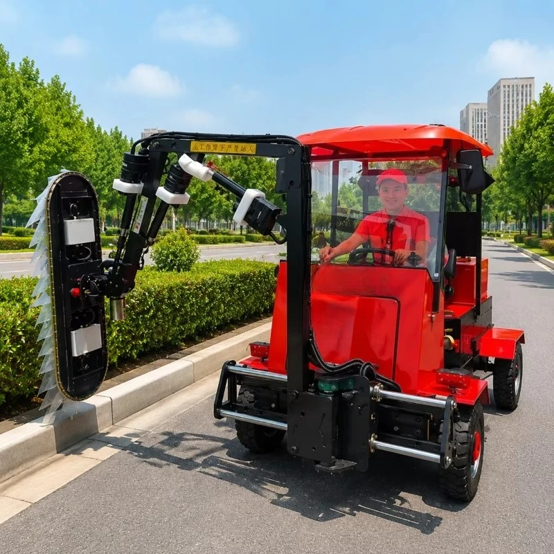 Electric Vehicle Mounted Hedge Trimmer 180 Degree Adjustable for Highway Roadside Park Green Belt Pruning Work