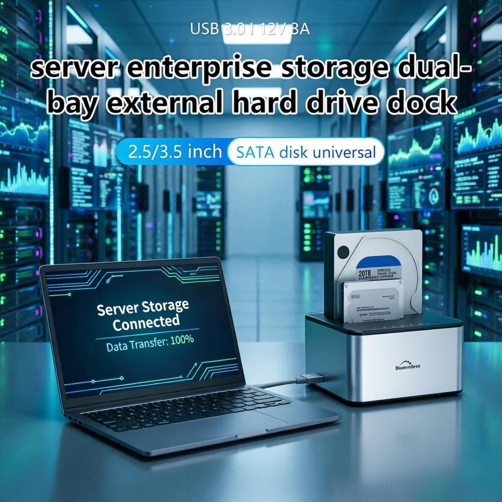 

Offline Clone 2 Bay HDD Docking Station USB 3.0 SATA Dual Bay Hard Drive Enclosure for 2.5 3.5 SSD HDD External Storage Case