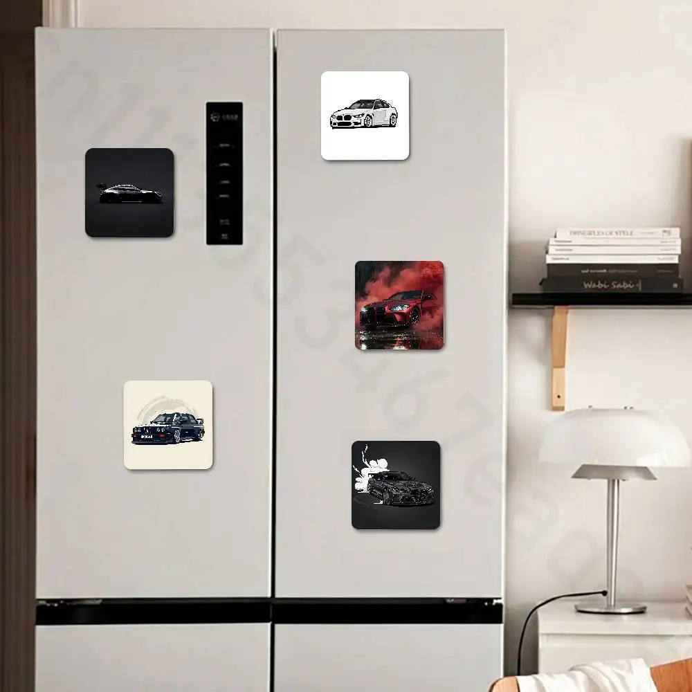 Car and Motorcycle Fridge Magnets Round Magnetic Refrigerator Decoration Memorial Gifts Wedding Favors