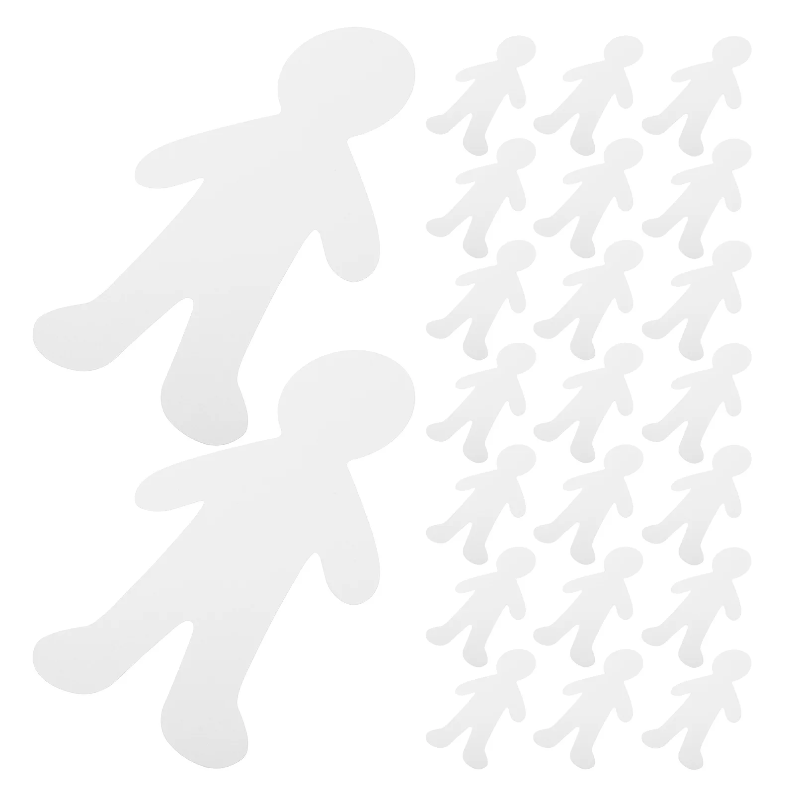 

40Pcs Blank Person Cutouts Cardboard Figures for Kids Creative Art Projects Fine Motor Skills Development Classroom Craft