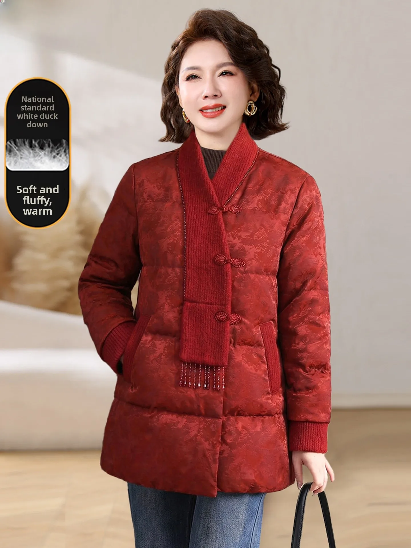 

Зимнее пальто Sli: модная новогодняя утепленная куртка для женщин среднего возраста, хлопковая стеганая верхняя одежда