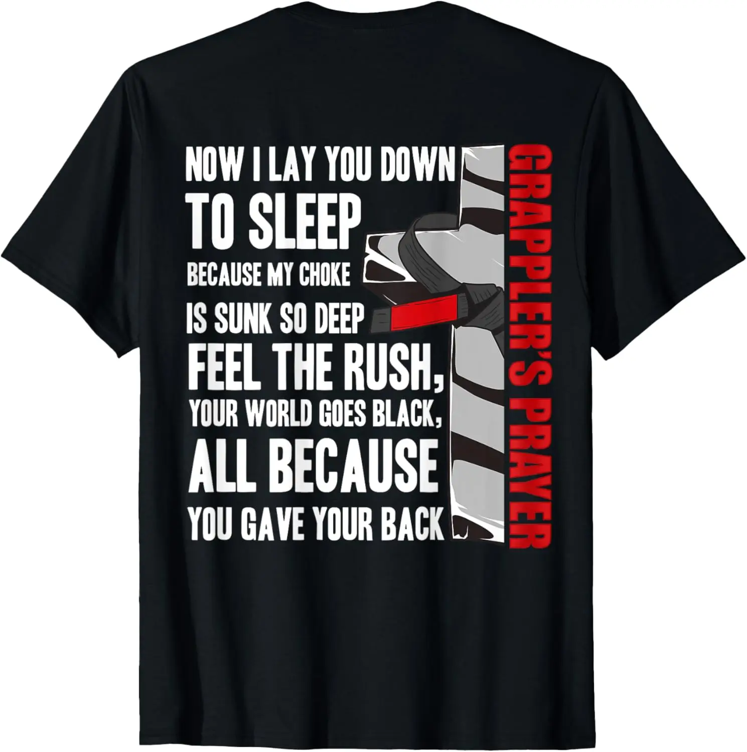 Kaos Doa Jiu Jitsu Grappler Hadiah MMA BJJ Kaos CETAK KEMBALI
