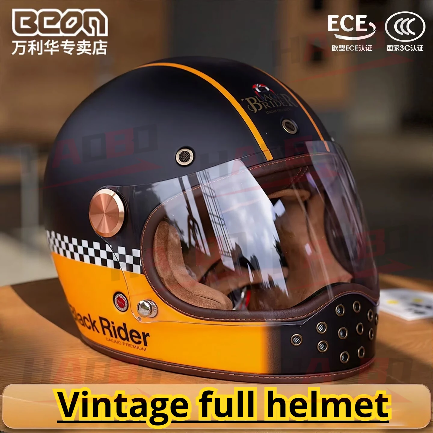 

BEON Classic Retro Motorcycle Helmet Men Women Cafe Racer Helmets Fiberglass Casco Moto Lightweight Casco Vintage Cruise Moto