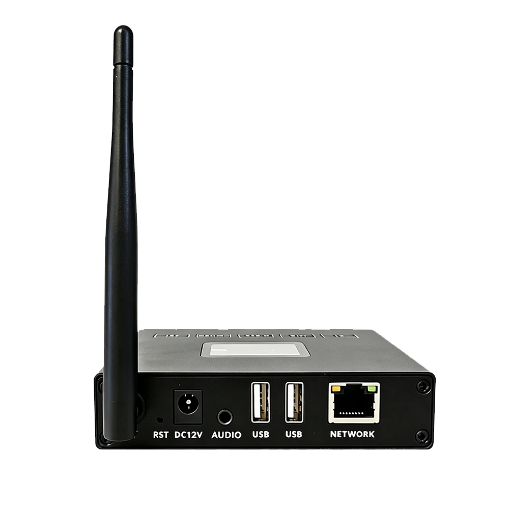 4K Video Encoder with USB Port LCD Display WiFi H.265 In/Out Audio HD Streaming Encoder for Video Capture