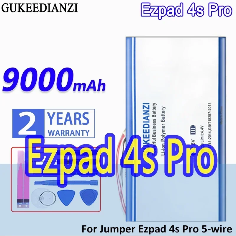 Efficient 9000mAh Laptop Battery for Jumper Ezpad 4S Pro 4SPro 5-Wire