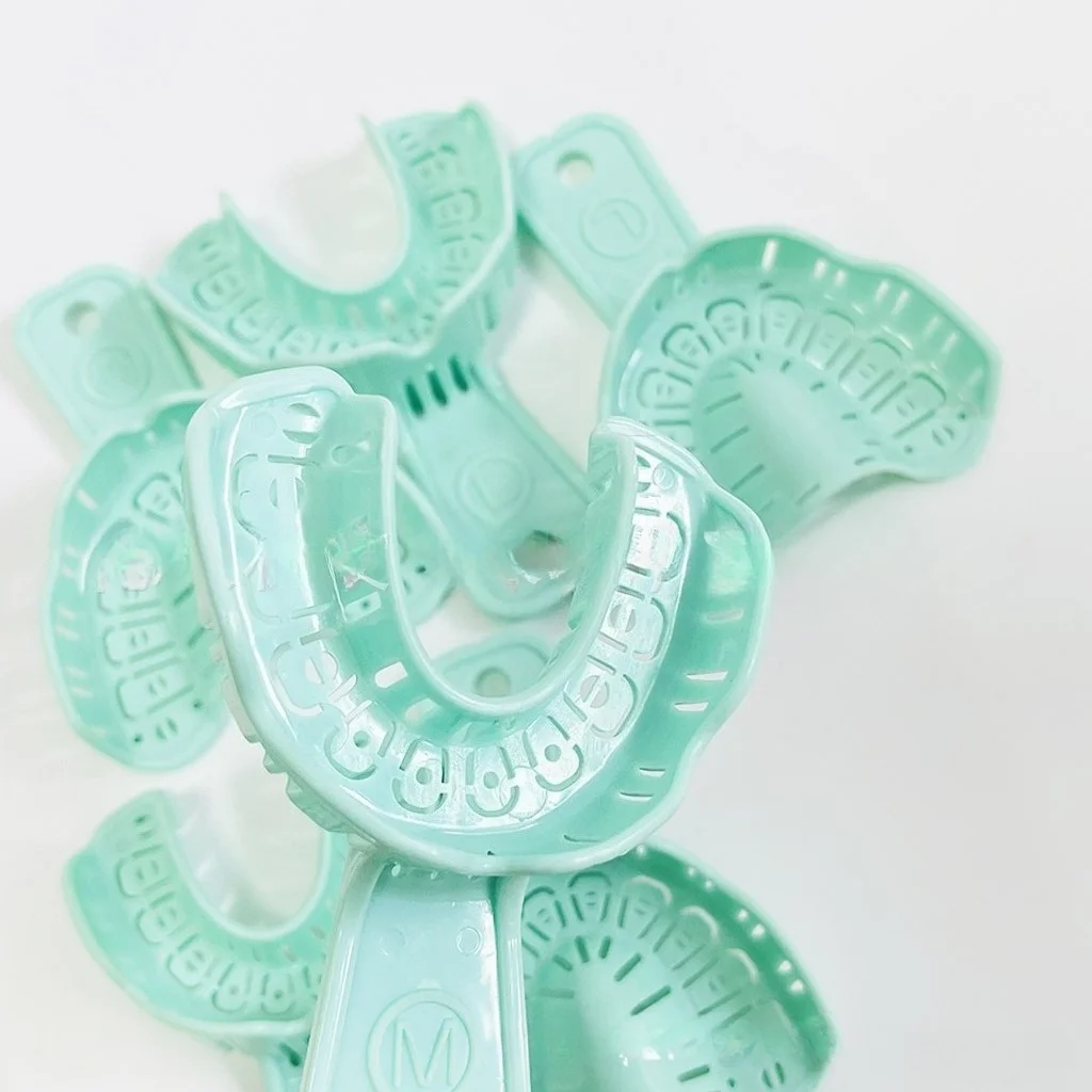 1 Pair Oral Materials Dental Tray Disposable Tray High Temperature Resistance Mold Material Taking Tray Laboratory ToolsClinic