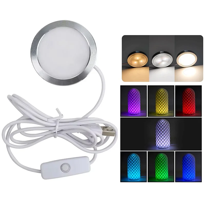 For Bambu Lab LED Lamp Kit 001 White/Cold/Warm 5V 3W RGB Lig