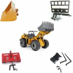 Huina 583 Remote Control Model Loader Forklift Modified Metal Forklift Bucket Pallet Fork Upgrade Accessories