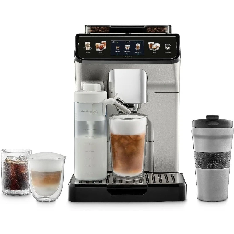 2025   Eletta Explore Espresso Machine with Cold Brew, Frother for 50+ One Touch Recipes, Built-in Grinder, ECAM45086S