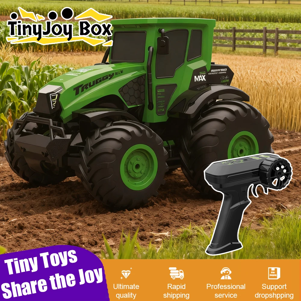 

1:14 Farmer Amphibious Water Farm Vehicle 2.4G Remote Control Off-Road Truck Climbing Car Outdoor Toys for Kids Christmas Gifts